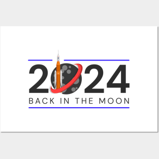 Nasa Artemis 2024 Back In The Moon Posters and Art